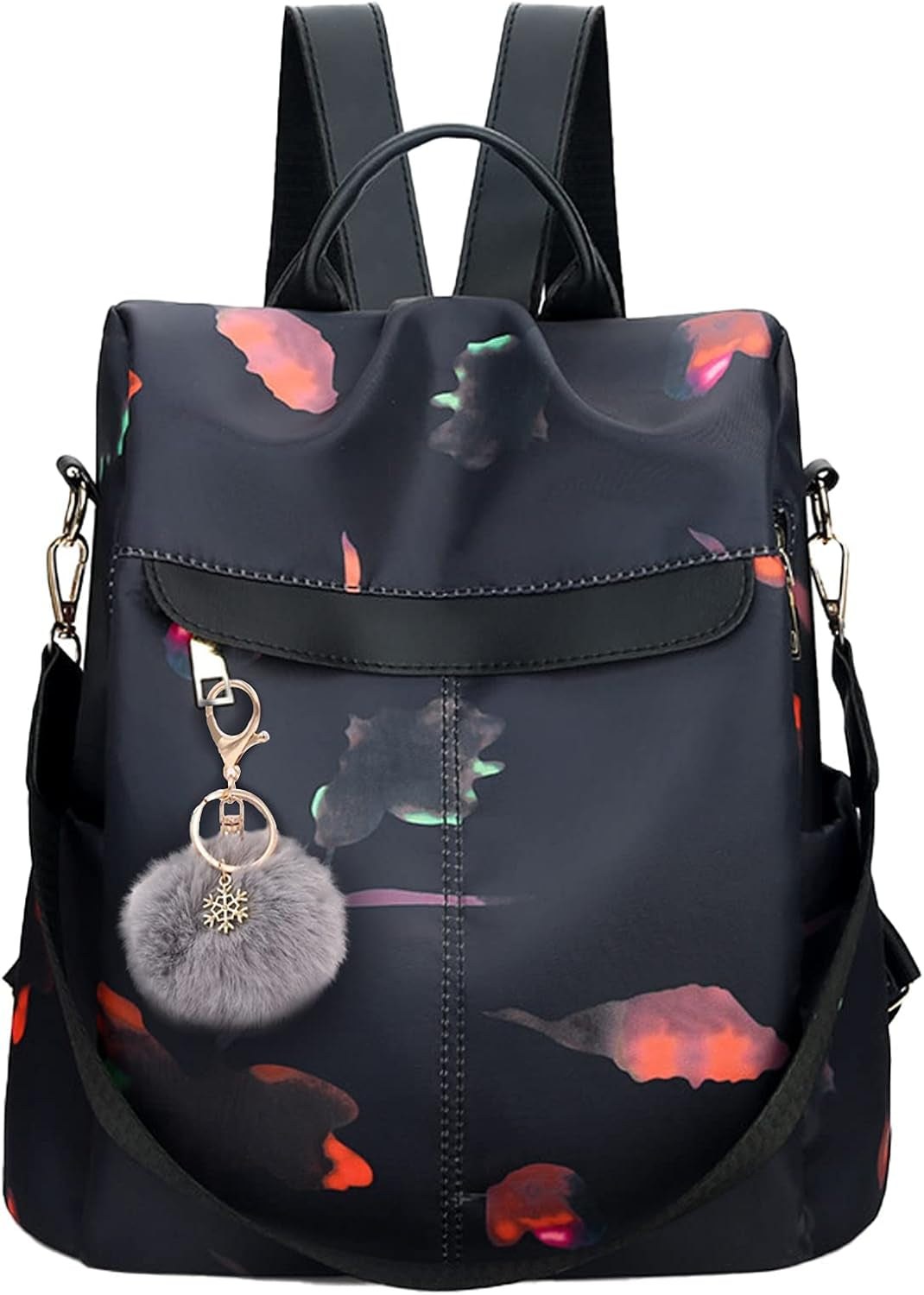 Backpack Purse for Women Mini Anti-Theft Bag Waterproof Nylon Backpack Stylish Large Capacity Travel Bag