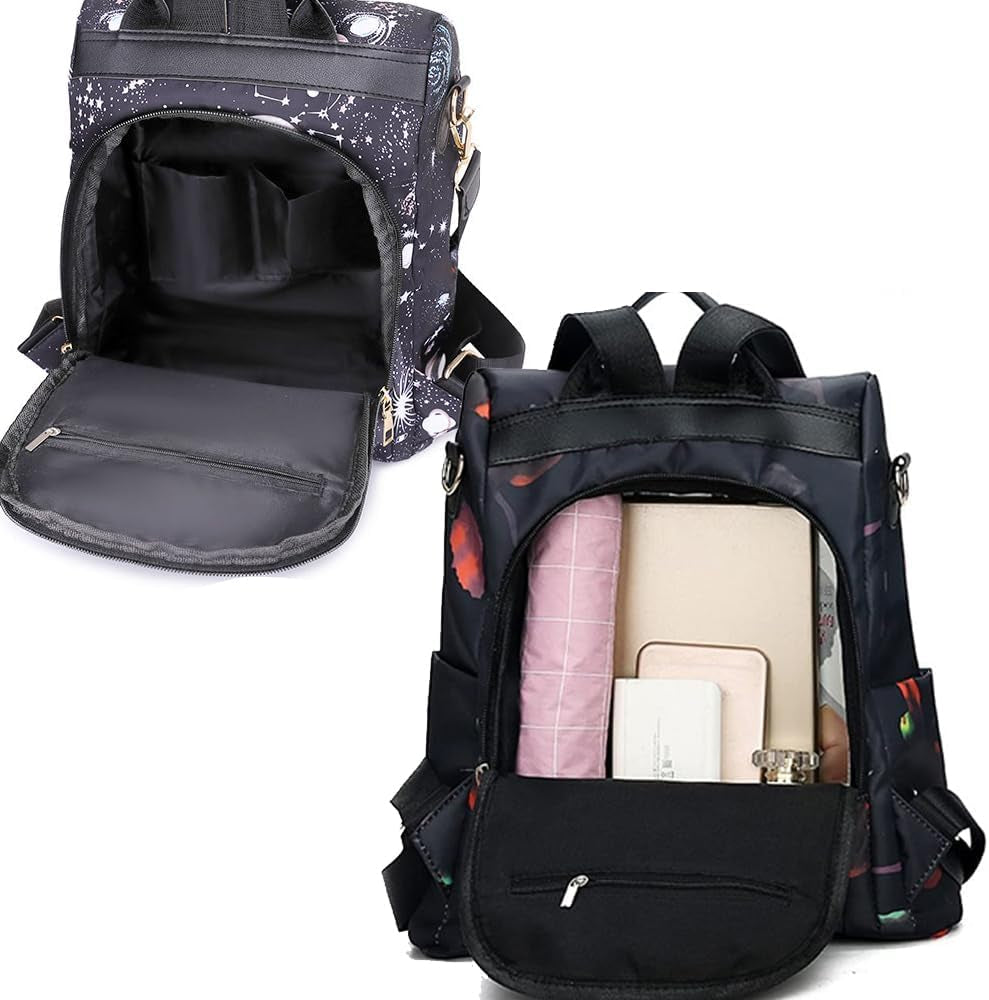 Backpack Purse for Women Mini Anti-Theft Bag Waterproof Nylon Backpack Stylish Large Capacity Travel Bag
