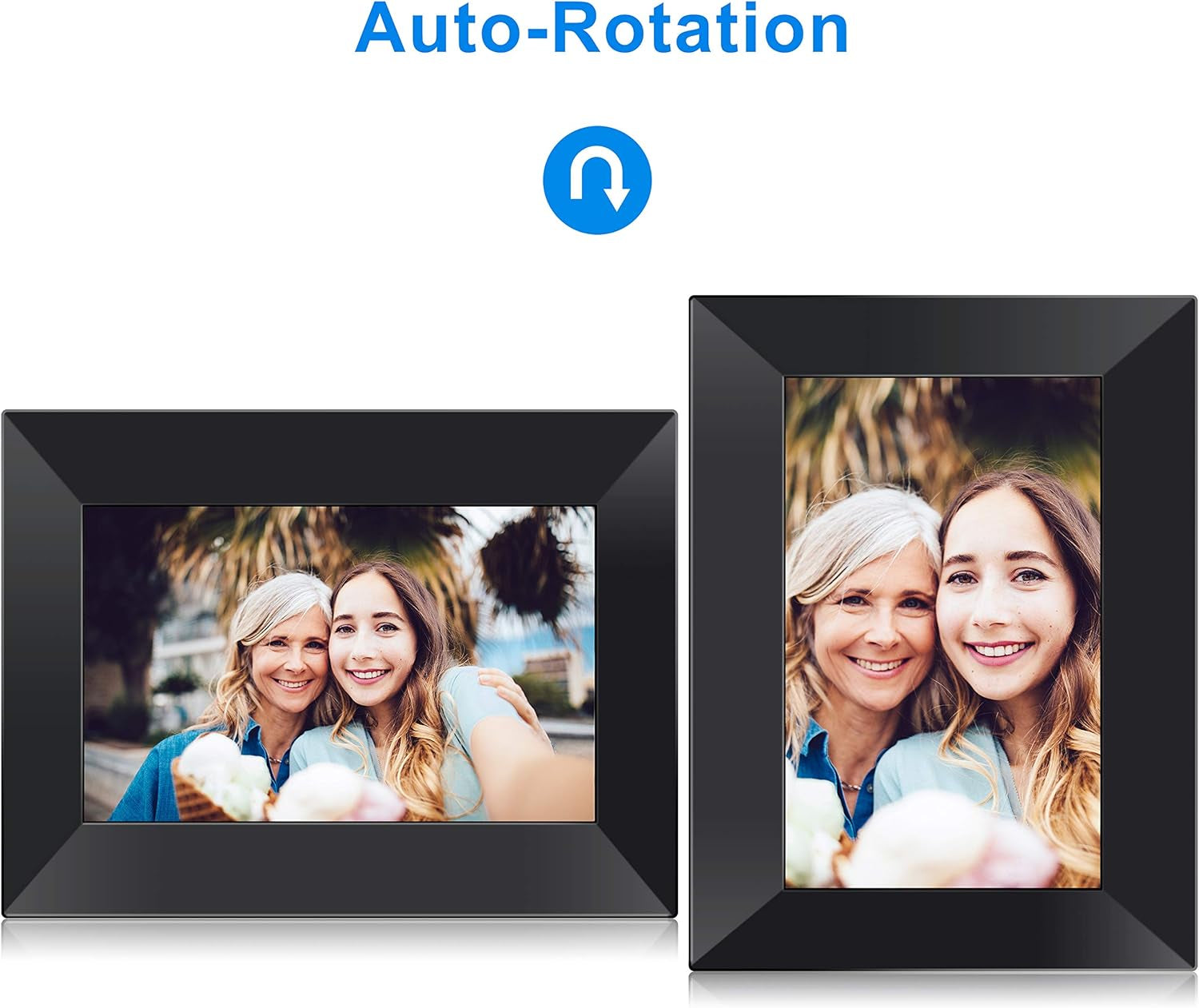 Digital Wifi Picture Frame 8 Inch, Send Photos or Videos from Anywhere, 16GB Storage,1280X800 IPS HD Display,Touchscreen for Easy Navigation