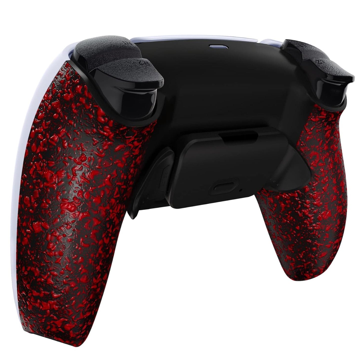 Textured Red Back Paddles Programable RISE Remap Kit for PS5 Controller BDM-030 040 050, Upgrade Board & Redesigned Back Shell & Back Buttons Attachment for PS5 Controller - NO Controller