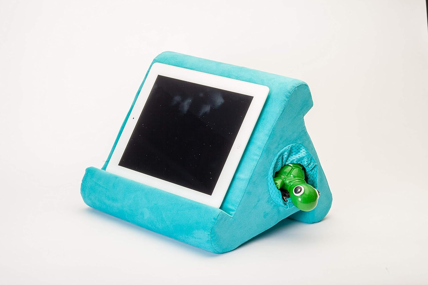 Tablet Stand Compatible with Ipad, Cubby Storage and Multi-Angle Viewing for Home, Work & Travel. Our Tablet Holder Has Storage for Your All Your Personal Items. (Nebbiolo)